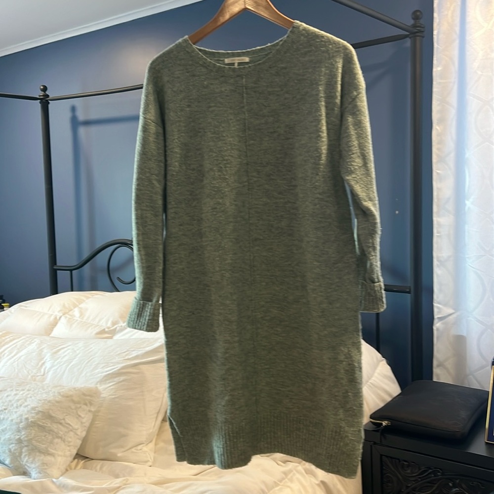 Aqua sweater dress